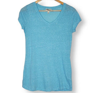 Allison Brittney V Neck Top Heathered Sz S